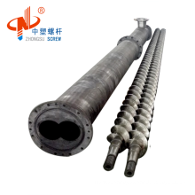 Chrome Parallel extruder screw and barrel for PVC Plastic machine